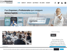 Tablet Screenshot of cesarpiqueras.com